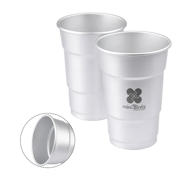 16 OZ Reusable Aluminum Stadium Solo Cup