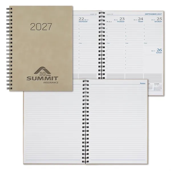 WireO Chia Grande XL White Weekly Diary