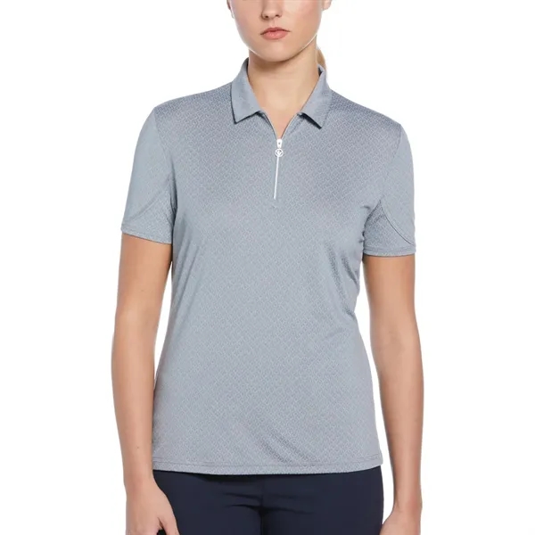 Callaway Ladies' SS All Over Stitched Chev Polo