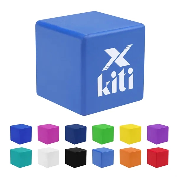 2.2" PU Cube Stress Balls Relief Toy