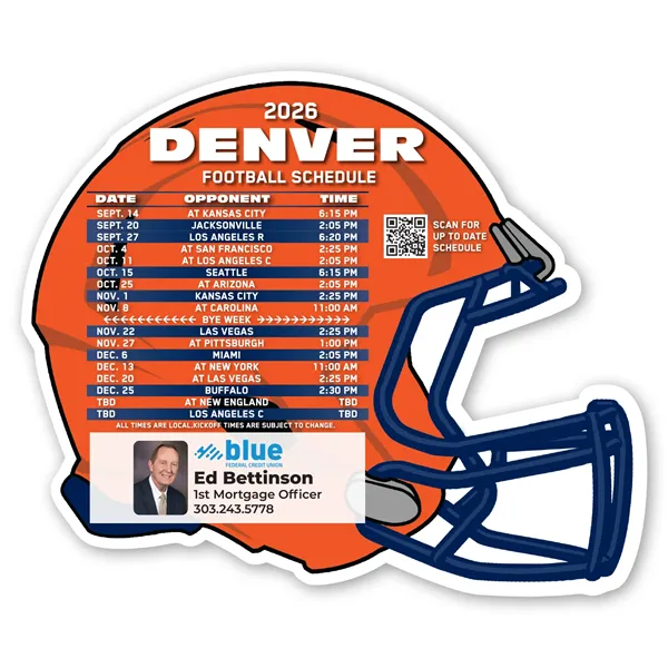 Football Schedule Magnet