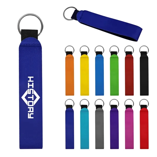 Portable Neoprene Wristlet Keychain Strap 5"x1.2"