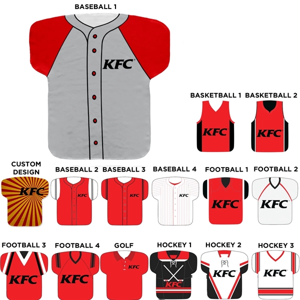 17" x 18" Jersey Shaped Cooling Towel