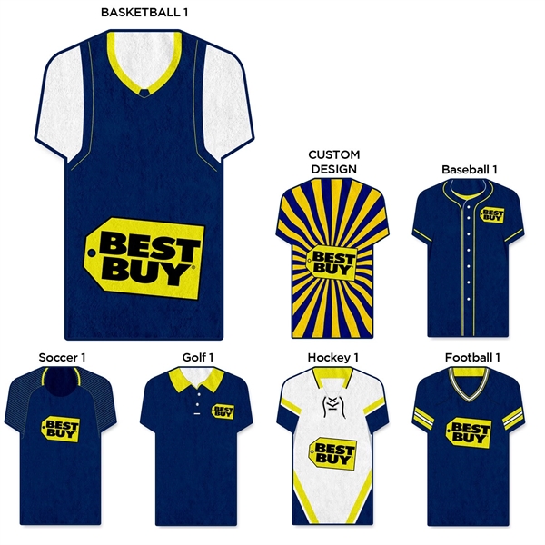 42" x 60" Jersey Shaped Beach Towel