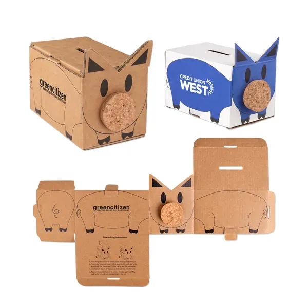 Corrugated Piggy Bank