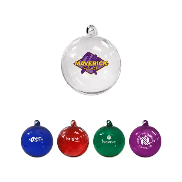 3" Hand Blown Glass Ornament
