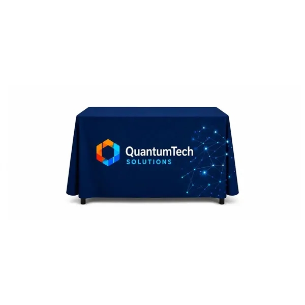 4' Liquid Repellent Table Throw, Full-Color Front Panel