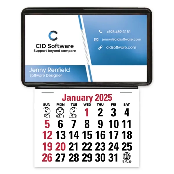 Triumph® Calendars Press-N-Stick Business Card Holder (No...