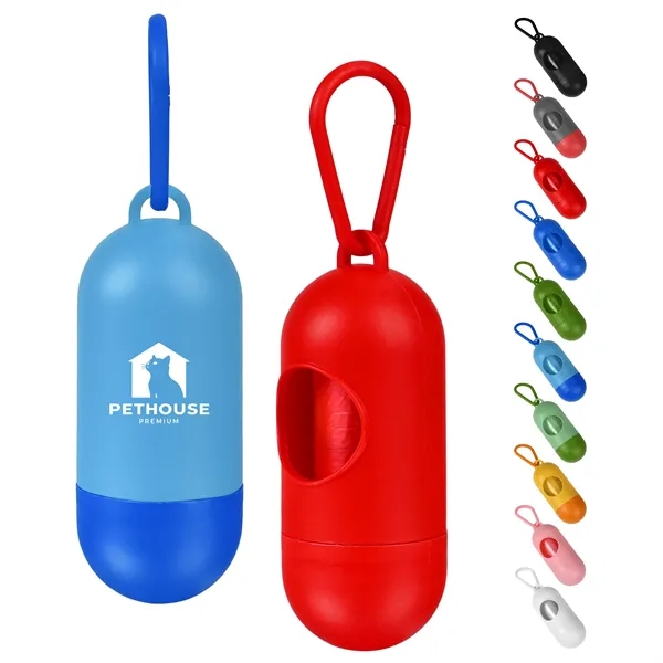 Portable Dog Poop Bag Holder W/ Hook