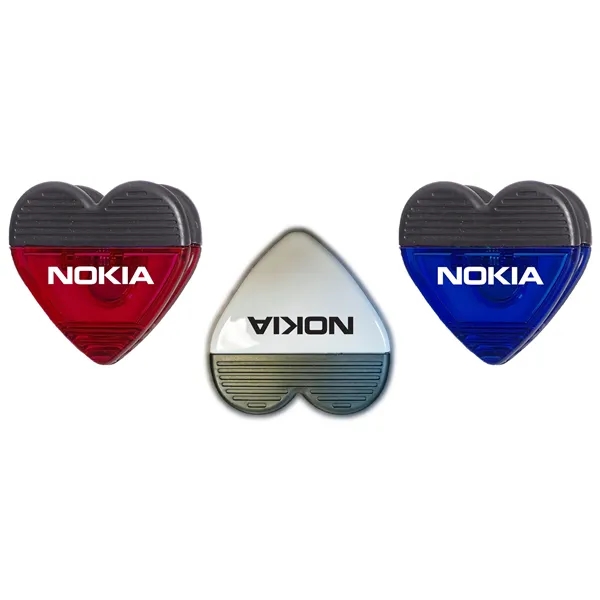 Jumbo size heart shape memo clip