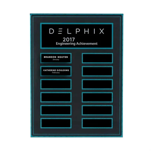 Turquoise/Stone 12-Plt Plaque Perpetual Plt Release Program