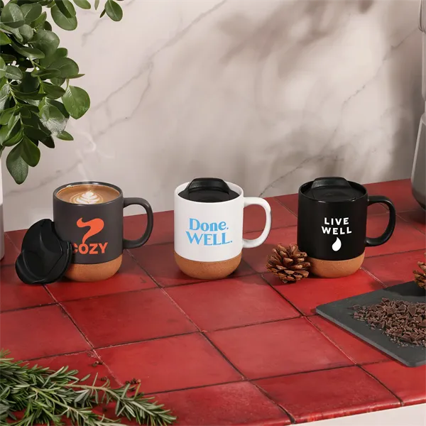 Mesa 11 Oz Ceramic Mug With Cork Bottom