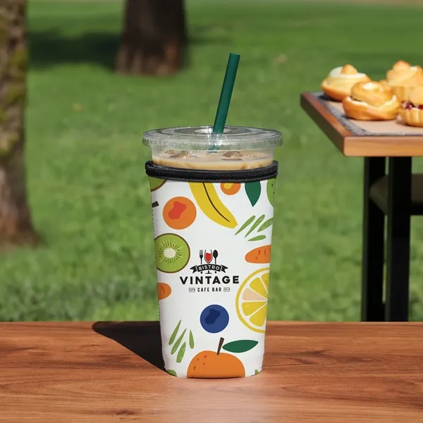 Large Neoprene Iced Coffee Cooler