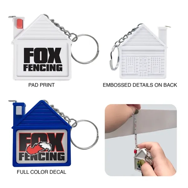 House Tape Measure Keychain