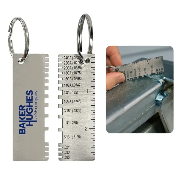 Wire Gauge Ruler Keychain