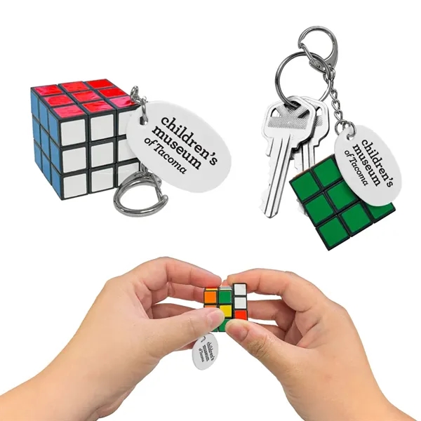 Puzzle Cube Keychain