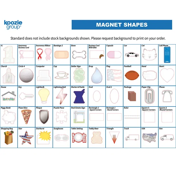 Good Value™ 20 Mil Medium Stock Shape Magnet