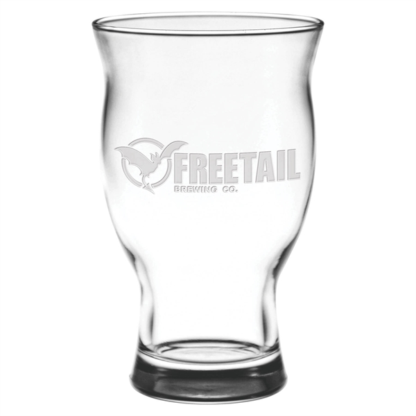 16.75 oz. Craft Beer Glass - Deep Etched