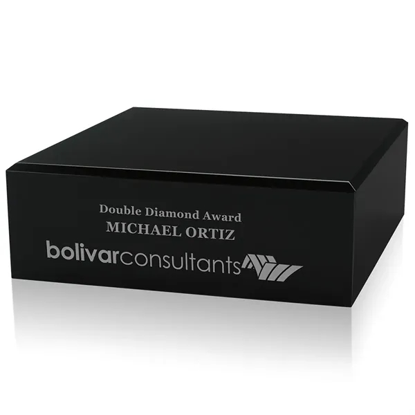 JAFFA® Square Black Glass Base