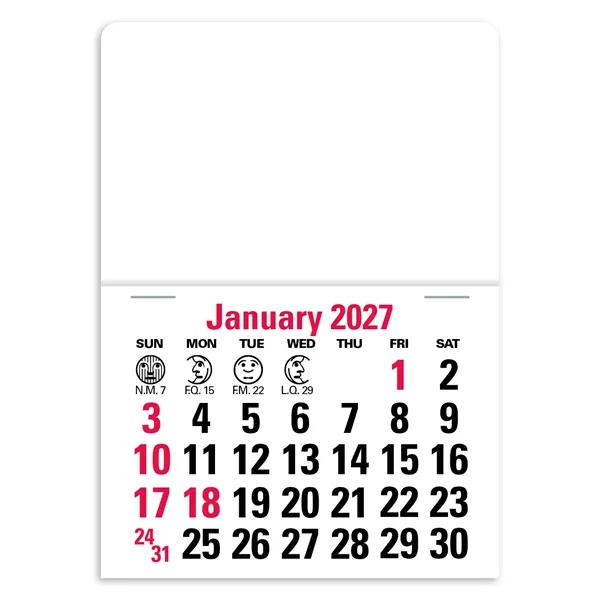 Triumph® Calendars Press-N-Stick Full-Color Header Standa...