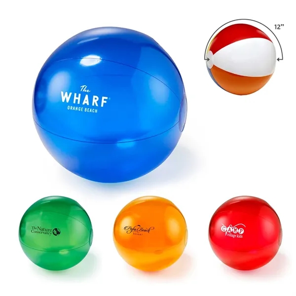 12" Translucent Beach Ball