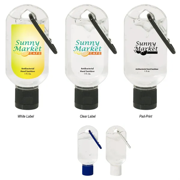1 Oz. Hand Sanitizer With Carabiner