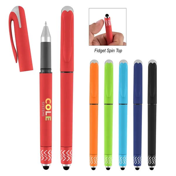Spin Top Gel Pen with Stylus