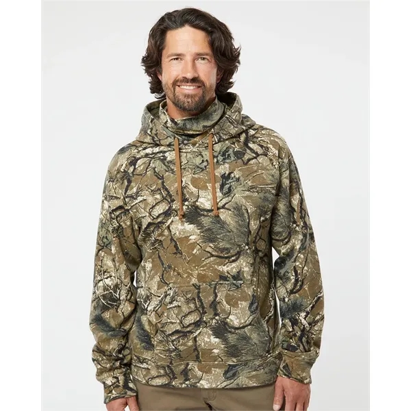 J. America Men's Gaiter Fleece Hooded Sweatshirt