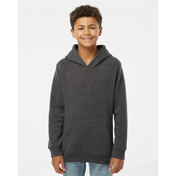 J. America Youth Triblend Fleece Hooded Sweatshirt