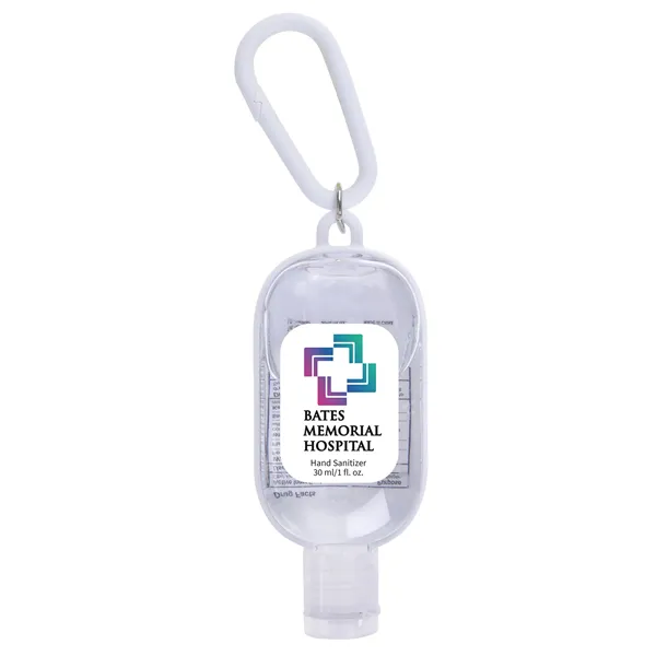 1 oz. Hand Sanitizer with Colorful Case and Carabiner