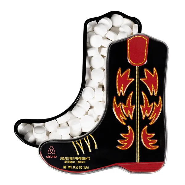 Cowboy Boot Tin Filled with Mints