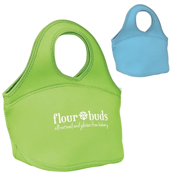 Easy Carry Zippered Neoprene Lunch Bag