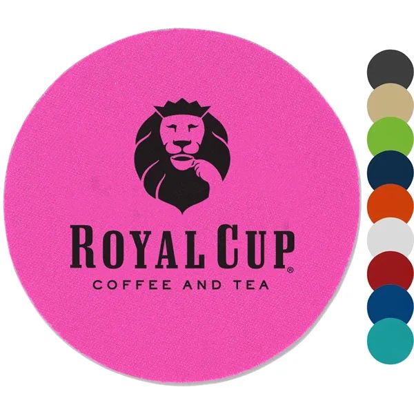 USA Printed 4" Round Foam Coaster w/ Custom Logo
