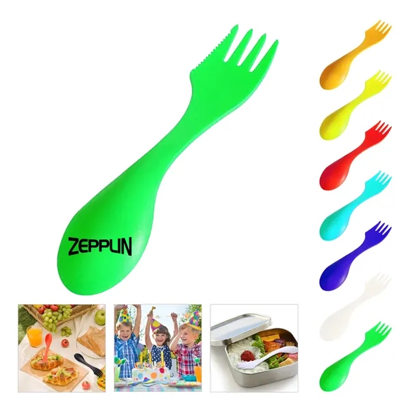 3 in 1 Plastic spork with custom logo