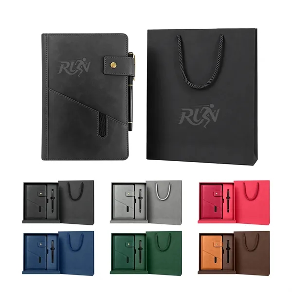 Pu Leather Notebook and Pen Set Business Gift