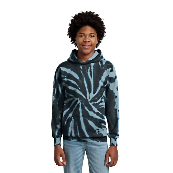Port & Co Youth Tie-Dye Pullover Hooded Sweatshirt.