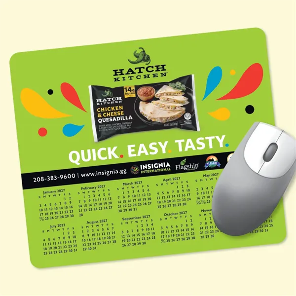 Barely There™ 8" x 9.5" x.020" Ultra Thin Calendar Mouse Pad