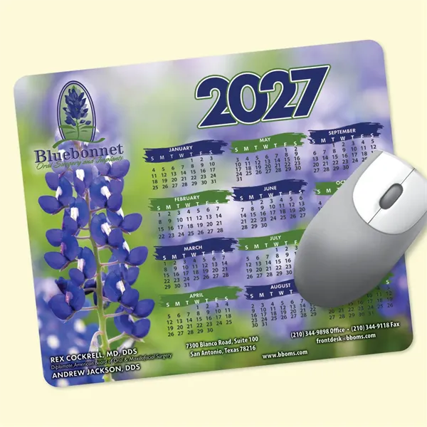 Origin'L Fabric® 8 x 9.5 x 1/8 Calendar Mouse Pad