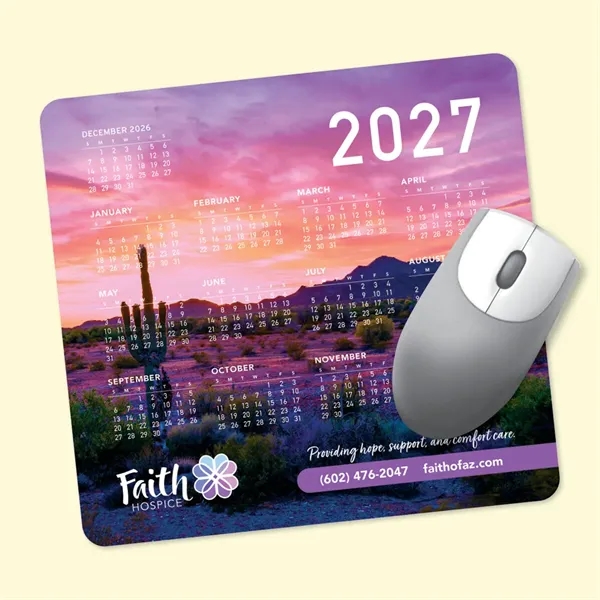 Vynex® DuraTec® 7.5" x 8" x 1/8" Calendar Mouse Pad