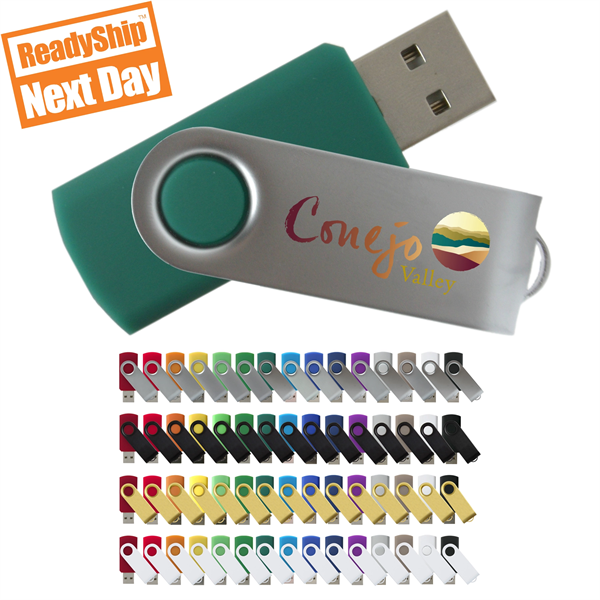 iClick USB Flash Drive - Silver Swivel (Domestic)