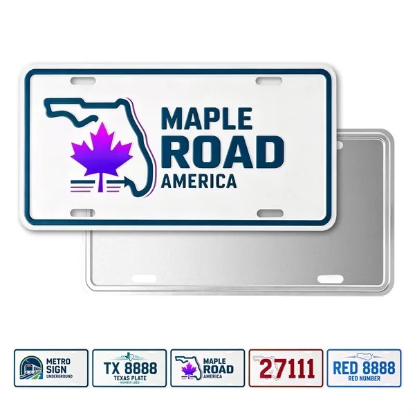 12"x6" Die Struck Aluminum License Plate