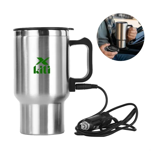 12V Travel Car Electric Kettle Heated Cup