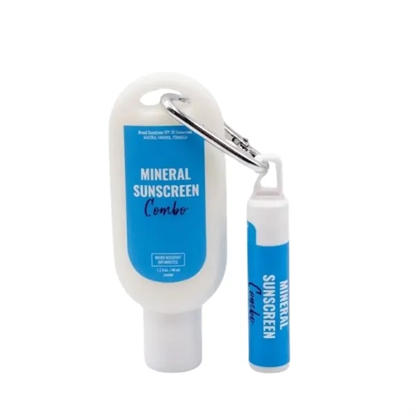 Mineral Sunscreen Tottle with Lip Balm Combo