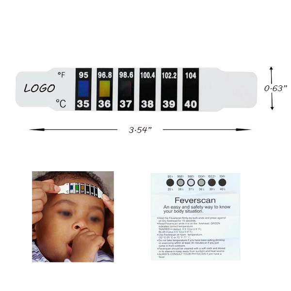 Kids Forehead Thermometer Testing Strip