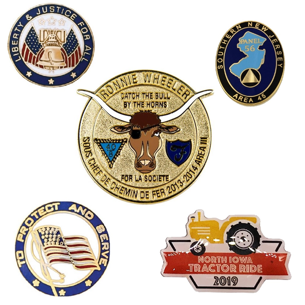 2" Custom Lapel Pins - Photo Etched