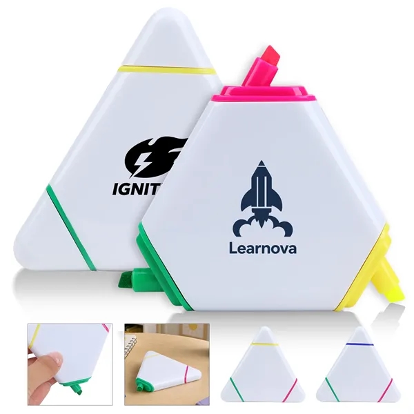 3 Color Triangular Highlighter Pen