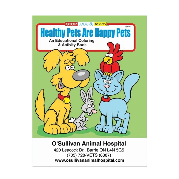 Healthy Pets Are Happy Coloring Book