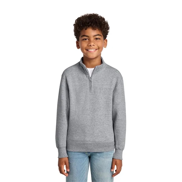 Port & Co Youth Core Fleece 1/4-Zip Pullover Sweatshirt