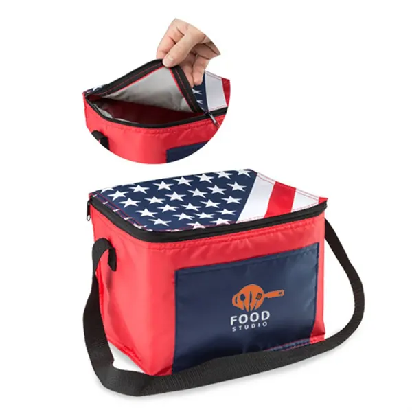 American Flag Lunch Bags