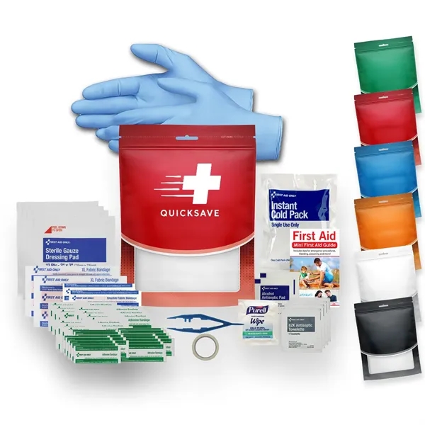 Quick Access Resealable First Aid Pouch